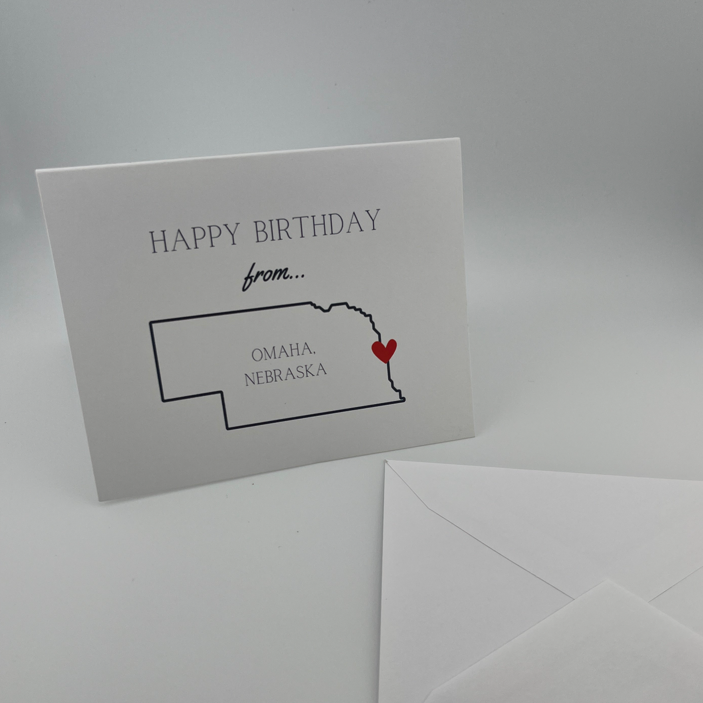 Happy Birthday From Omaha Nebraska Card