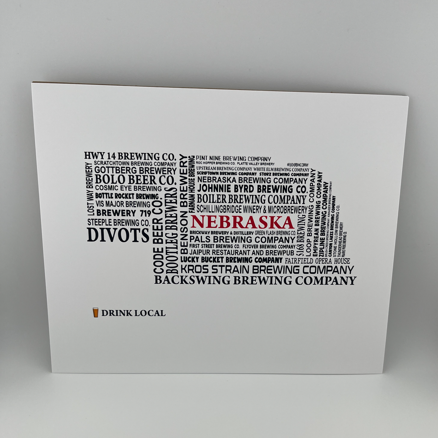 Nebraska Brewery Print