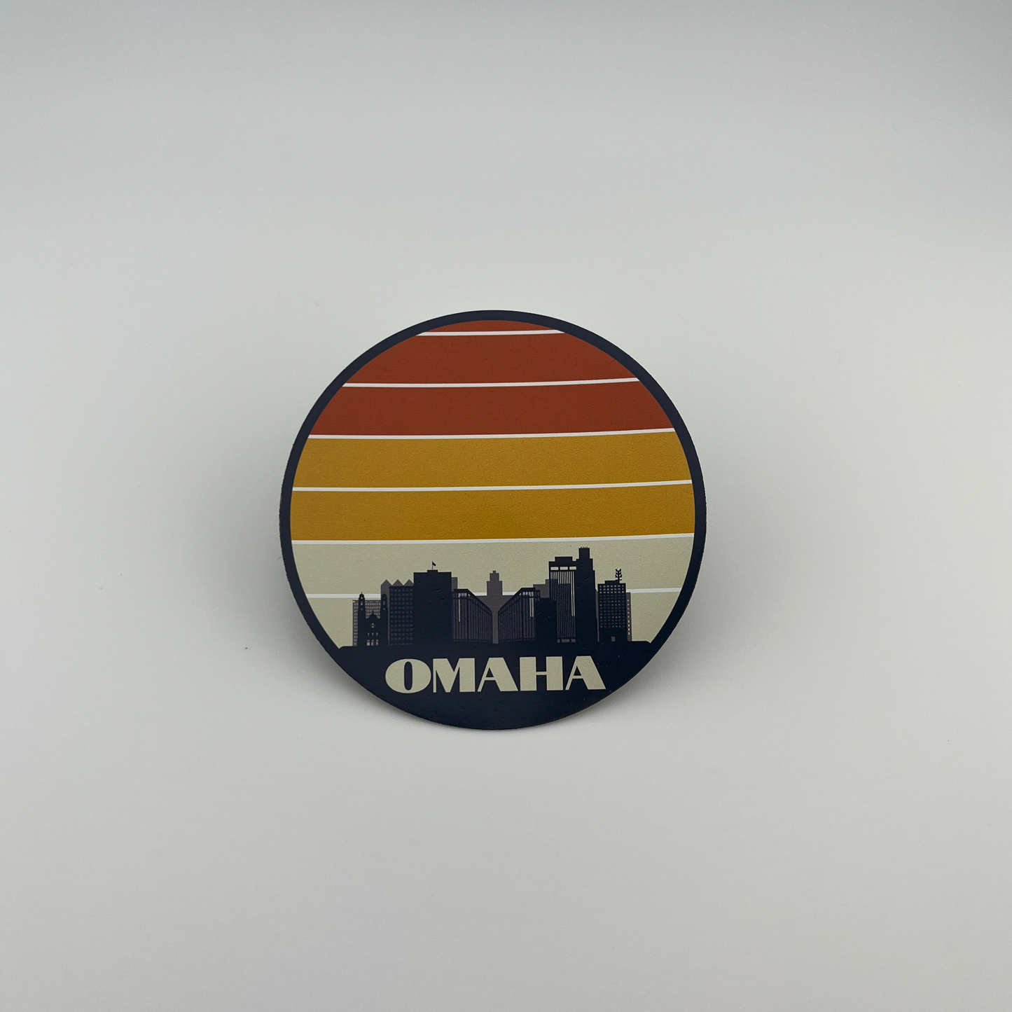 Omaha Retro Skyline Magnet