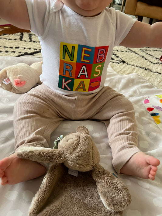 Warhol Nebraska Baby Onesie